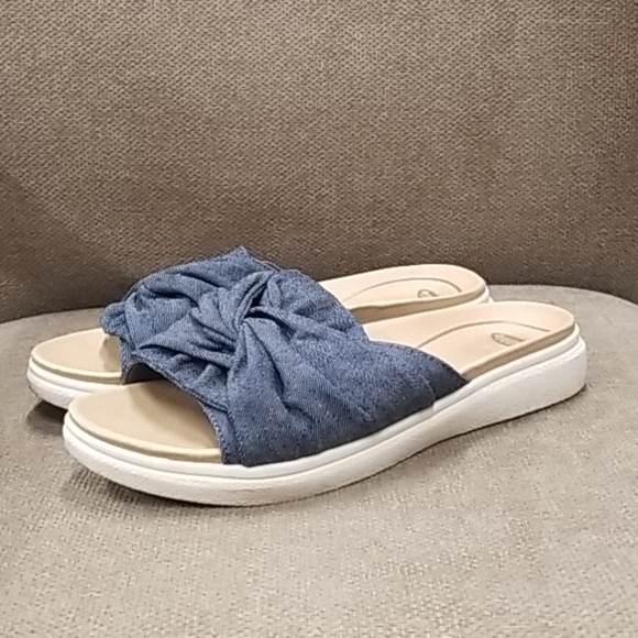 Dr. Scholl's Shoes - Dr. Scholl's Willow Denim Slide Sandals size 7